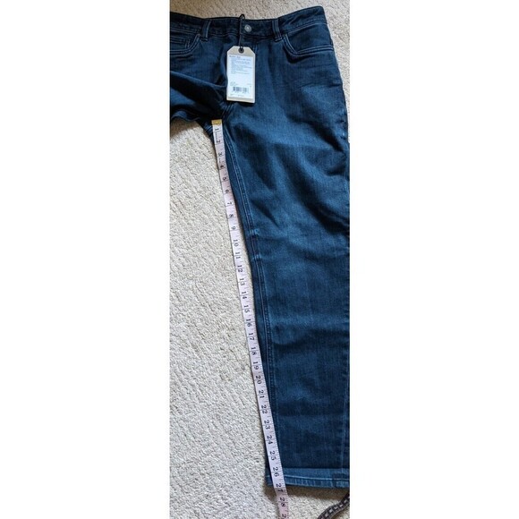 Prana Buxton Jean Deep Blue Mid Rise Button Fly Slim Boyfriend Fit Size 4/27 - Picture 4 of 10